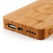 Indukční Qi power banka (bezdrátová mobilní nabíječka) BAMBOO 6000 mAh