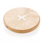 5W wood wireless charger, brown