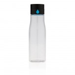 Aqua hydration tracking tritan bottle, transparent