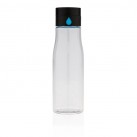 Aqua hydration tracking tritan bottle, transparent