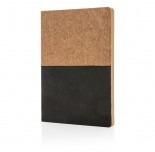 Eco cork notebook, black