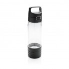 Hydrate bottle with true wireless earbuds, transparent
