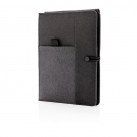 Kyoto notebook with 5W wireless charging, black