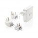 Travel adapter wireless powerbank, white