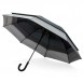 Swiss Peak 23" to 27" expandable umbrella, black