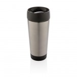 Easy clean vacuum coffee tumbler, silver