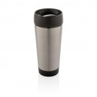 Easy clean vacuum coffee tumbler, silver