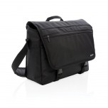 Swiss Peak RFID 15" laptop messenger bag PVC free, black