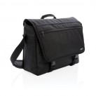 Swiss Peak RFID 15" laptop messenger bag PVC free, black