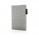 Deluxe A5 jersey notebook, grey