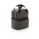 Cooler bag with 2 insulated compartments, anthracite