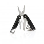 Solid multitool with carabiner, black