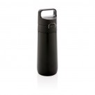 Hydrate leak proof lockable vacuum bottle, black