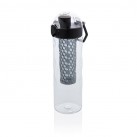 Honeycomb lockable leak proof infuser bottle, black