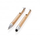 Bamboo pen set, brown