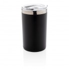 Light up logo coffee mug, black