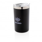 Engraved Light up logo coffee mug, black