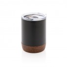 Cork small vacuum coffee mug, black