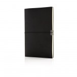 Swiss Peak A5 deluxe flexible softcover notebook, black