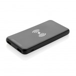 Ultra Thin 4.000 mAh Wireless 5W Charging Powerbank, black