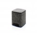 Light up logo fabric 3W wireless speaker, grey