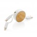 Ontario 3-in-1 retractable cable, white