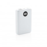 10.000 mAh pocket powerbank with triple input, white