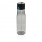 Aqua hydration tracking bottle with spout, black