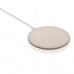 Wheat Straw 5W Wireless Charger, brown