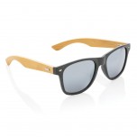 Wheat straw and bamboo sunglasses, black