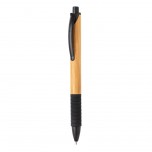 Bamboo & wheatstraw pen, black