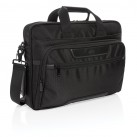 Swiss Peak RPET Voyager RFID 15.6" laptop bag, black