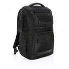 Swiss Peak RPET Voyager USB&RFID 15.6"laptop backpack, black