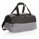 Duo color RPET RFID weekend bag PVC free, grey