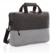 Duo color RPET 15.6" RFID laptop bag PVC free, grey