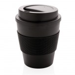 Reusable Coffee cup with screw lid 350ml, black