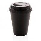 Reusable double wall coffee cup 300ml, black