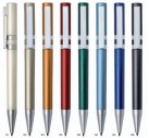 Kuličkové pero Ethic - metalické barvy se stříbrnými doplňky